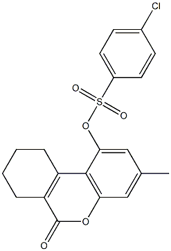 (3-methyl-6-oxo-7,8,9,10-tetrahydrobenzo[c]chromen-1-yl) 4-chlorobenzenesulfonate|