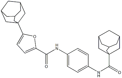 N-[4-(adamantane-1-carbonylamino)phenyl]-5-(1-adamantyl)furan-2-carboxamide