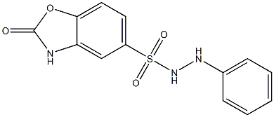 2-oxo-N'-phenyl-3H-1,3-benzoxazole-5-sulfonohydrazide Struktur