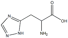 2-amino-3-(1H-1,2,4-triazol-5-yl)propanoic acid Struktur