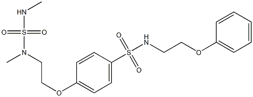 4-[2-(dimethylsulfamoylamino)ethoxy]-N-(2-phenoxyethyl)benzenesulfonamide 结构式