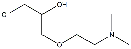 1-chloro-3-[2-(dimethylamino)ethoxy]propan-2-ol Struktur