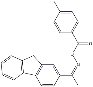 [(Z)-1-(9H-fluoren-2-yl)ethylideneamino] 4-methylbenzoate 化学構造式