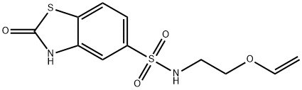 N-(2-ethenoxyethyl)-2-oxo-3H-1,3-benzothiazole-5-sulfonamide 结构式