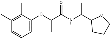 2-(2,3-dimethylphenoxy)-N-[1-(oxolan-2-yl)ethyl]propanamide Struktur