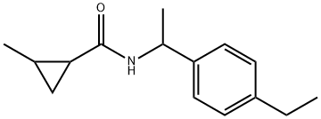 N-[1-(4-ethylphenyl)ethyl]-2-methylcyclopropane-1-carboxamide Structure