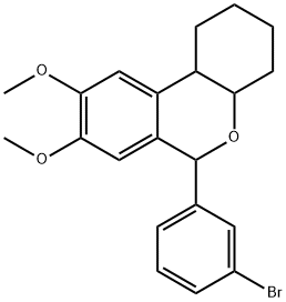 6-(3-bromophenyl)-8,9-dimethoxy-2,3,4,4a,6,10b-hexahydro-1H-benzo[c]chromene Structure