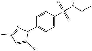 4-(5-chloro-3-methylpyrazol-1-yl)-N-ethylbenzenesulfonamide Structure