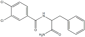 N-(1-amino-1-oxo-3-phenylpropan-2-yl)-3,4-dichlorobenzamide Structure