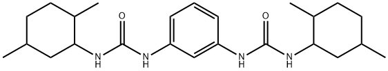 1-(2,5-dimethylcyclohexyl)-3-[3-[(2,5-dimethylcyclohexyl)carbamoylamino]phenyl]urea Struktur