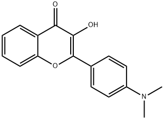 2-[4-(dimethylamino)phenyl]-3-hydroxychromen-4-one,101442-35-7,结构式