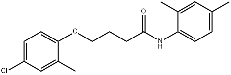 4-(4-chloro-2-methylphenoxy)-N-(2,4-dimethylphenyl)butanamide Structure