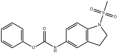 phenyl N-(1-methylsulfonyl-2,3-dihydroindol-5-yl)carbamate Struktur