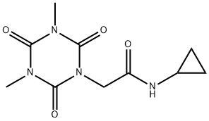 N-cyclopropyl-2-(3,5-dimethyl-2,4,6-trioxo-1,3,5-triazinan-1-yl)acetamide Structure