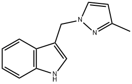 3-[(3-methylpyrazol-1-yl)methyl]-1H-indole Structure