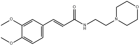 (E)-3-(3,4-dimethoxyphenyl)-N-(2-morpholin-4-ylethyl)prop-2-enamide,1021495-12-4,结构式