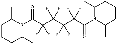 1,6-bis(2,6-dimethylpiperidin-1-yl)-2,2,3,3,4,4,5,5-octafluorohexane-1,6-dione Structure