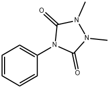1,2-dimethyl-4-phenyl-1,2,4-triazolidine-3,5-dione 化学構造式
