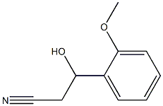 3-羟基-3-(2-甲氧基苯基)丙腈,103204-28-0,结构式