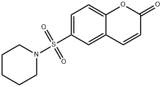 6-piperidin-1-ylsulfonylchromen-2-one Structure