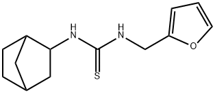 1-(3-bicyclo[2.2.1]heptanyl)-3-(furan-2-ylmethyl)thiourea Struktur