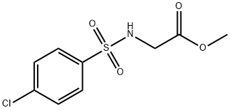 methyl 2-[(4-chlorophenyl)sulfonylamino]acetate 结构式