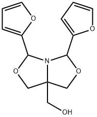 [3,5-bis(furan-2-yl)-1,3,5,7-tetrahydro-[1,3]oxazolo[3,4-c][1,3]oxazol-7a-yl]methanol Structure