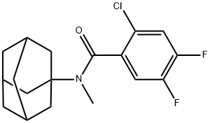 N-(1-adamantyl)-2-chloro-4,5-difluoro-N-methylbenzamide Structure
