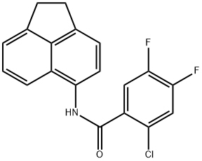 2-chloro-N-(1,2-dihydroacenaphthylen-5-yl)-4,5-difluorobenzamide,1087753-09-0,结构式