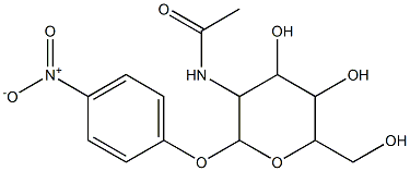 N-[4,5-dihydroxy-6-(hydroxymethyl)-2-(4-nitrophenoxy)oxan-3-yl]acetamide Structure