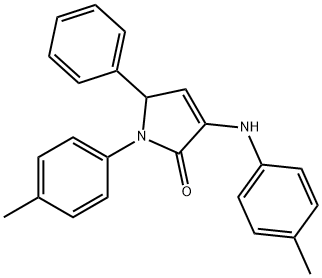 4-(4-methylanilino)-1-(4-methylphenyl)-2-phenyl-2H-pyrrol-5-one Struktur