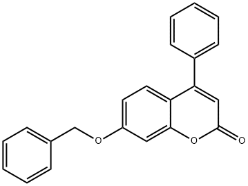 4-phenyl-7-phenylmethoxychromen-2-one 化学構造式