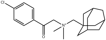 1-adamantylmethyl-[2-(4-chlorophenyl)-2-oxoethyl]-dimethylazanium Structure