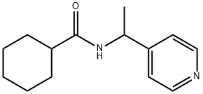 N-(1-pyridin-4-ylethyl)cyclohexanecarboxamide Structure