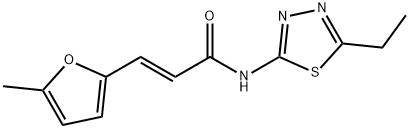 (E)-N-(5-ethyl-1,3,4-thiadiazol-2-yl)-3-(5-methylfuran-2-yl)prop-2-enamide Structure