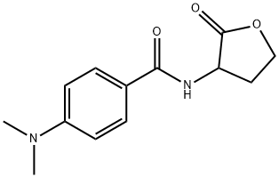 4-(dimethylamino)-N-(2-oxooxolan-3-yl)benzamide Struktur