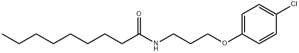 N-[3-(4-chlorophenoxy)propyl]nonanamide Struktur