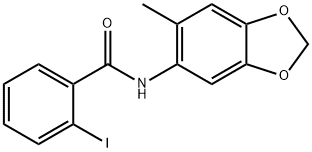 2-iodo-N-(6-methyl-1,3-benzodioxol-5-yl)benzamide,1170560-66-3,结构式