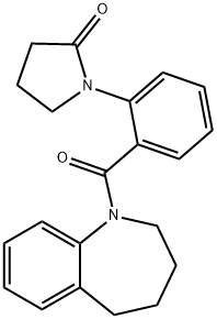 1-[2-(2,3,4,5-tetrahydro-1-benzazepine-1-carbonyl)phenyl]pyrrolidin-2-one Structure
