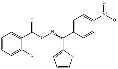 [(Z)-[(4-nitrophenyl)-thiophen-2-ylmethylidene]amino] 2-chlorobenzoate 结构式