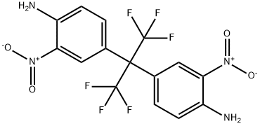 4-[2-(4-amino-3-nitrophenyl)-1,1,1,3,3,3-hexafluoropropan-2-yl]-2-nitroaniline Structure