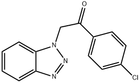 2-(benzotriazol-1-yl)-1-(4-chlorophenyl)ethanone 结构式