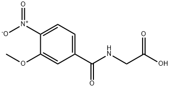 2-[(3-methoxy-4-nitrobenzoyl)amino]acetic acid Structure