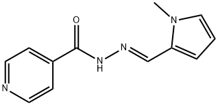 N-[(E)-(1-methylpyrrol-2-yl)methylideneamino]pyridine-4-carboxamide 化学構造式