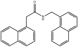 2-naphthalen-1-yl-N-(naphthalen-1-ylmethyl)acetamide Structure