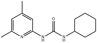 1-cyclohexyl-3-(4,6-dimethylpyridin-2-yl)urea Structure