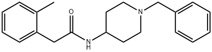 N-(1-benzylpiperidin-4-yl)-2-(2-methylphenyl)acetamide Struktur