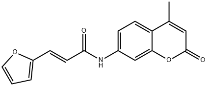 (E)-3-(furan-2-yl)-N-(4-methyl-2-oxochromen-7-yl)prop-2-enamide Structure