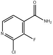 2-氯-3-氟吡啶-4-甲酰胺, 1378654-14-8, 结构式