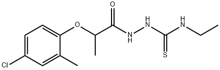 1-[2-(4-chloro-2-methylphenoxy)propanoylamino]-3-ethylthiourea,13949-43-4,结构式